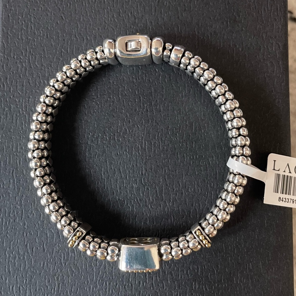 RIttenhouse Collection Peridot Caviar 18K 9mm Bracelet from Lagos - Picture 7 of 11